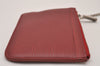 Authentic Louis Vuitton Epi Pochette Cles NM Key Coin Case Purse Red LV 7630I