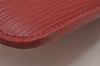 Authentic Louis Vuitton Epi Pochette Cles NM Key Coin Case Purse Red LV 7630I