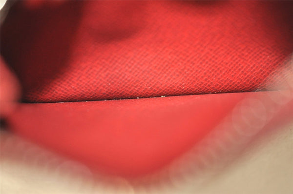 Authentic Louis Vuitton Epi Pochette Cles NM Key Coin Case Purse Red LV 7630I