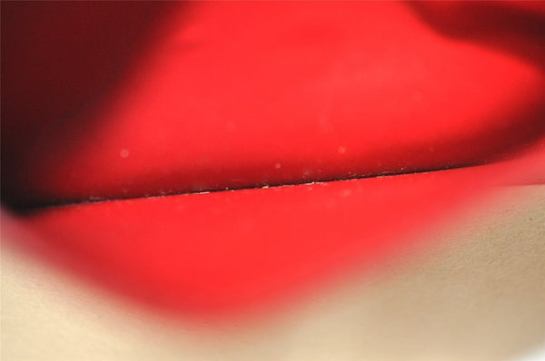 Authentic Louis Vuitton Epi Pochette Cles NM Key Coin Case Purse Red LV 7630I