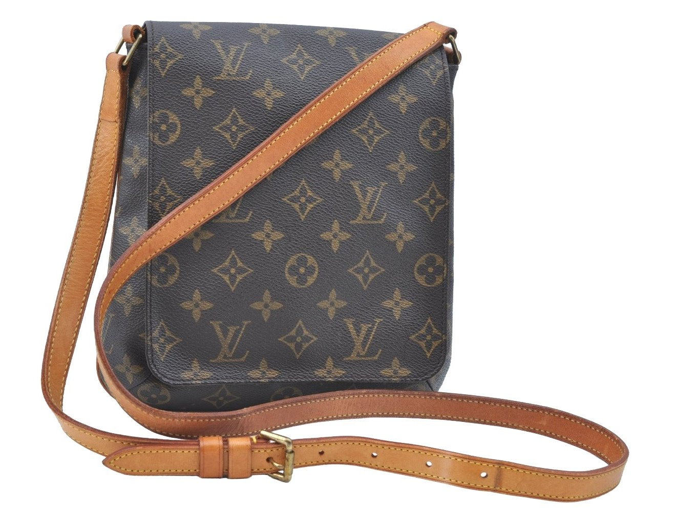 Auth Louis Vuitton Monogram Musette Salsa M51387 Long Shoulder Bag Junk 7630J