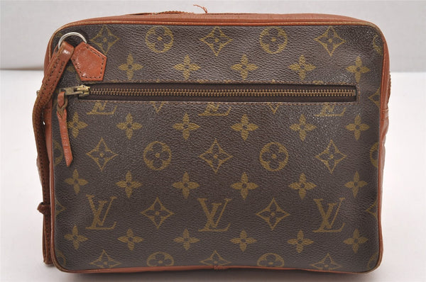 Authentic Louis Vuitton Monogram Pochette Sport Clutch Bag Old Model Junk 7631I