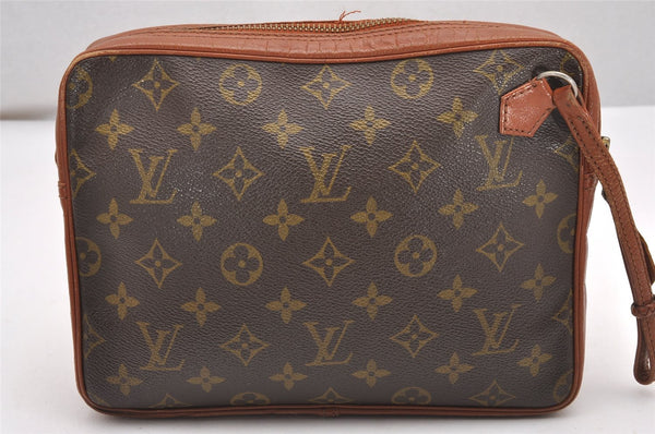 Authentic Louis Vuitton Monogram Pochette Sport Clutch Bag Old Model Junk 7631I