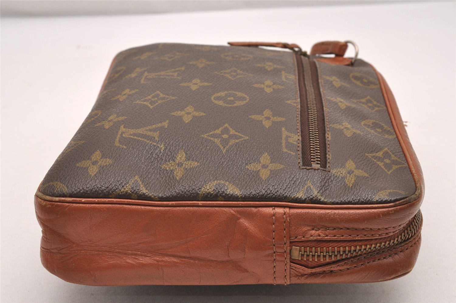 Authentic Louis Vuitton Monogram Pochette Sport Clutch Bag Old Model Junk 7631I