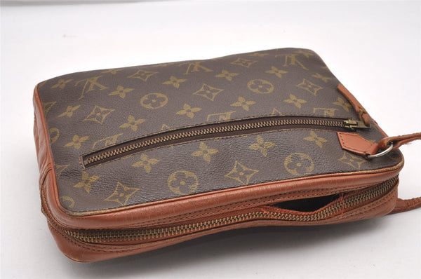 Authentic Louis Vuitton Monogram Pochette Sport Clutch Bag Old Model Junk 7631I