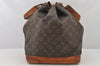 Authentic Louis Vuitton Monogram Noe Shoulder Drawstring Bag M42224 LV 7631K