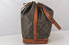 Authentic Louis Vuitton Monogram Noe Shoulder Drawstring Bag M42224 LV 7631K