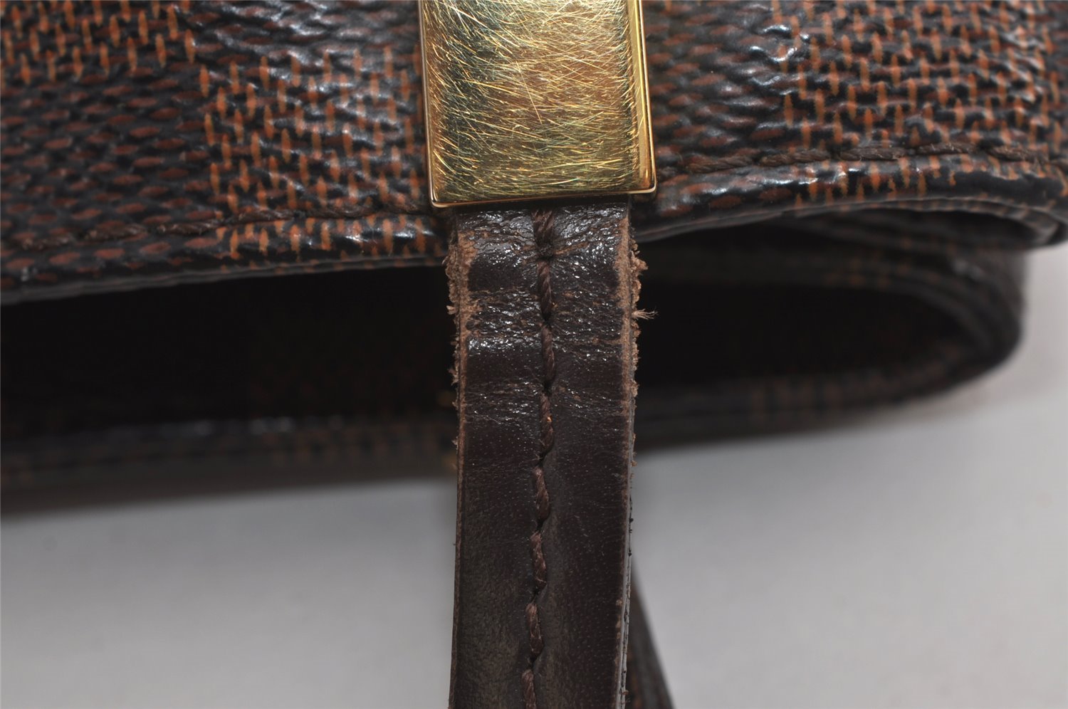 Authentic Louis Vuitton Damier Marylebone PM Shoulder Tote Bag N41215 LV 7633J