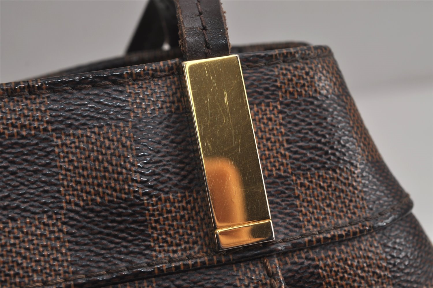 Authentic Louis Vuitton Damier Marylebone PM Shoulder Tote Bag N41215 LV 7633J