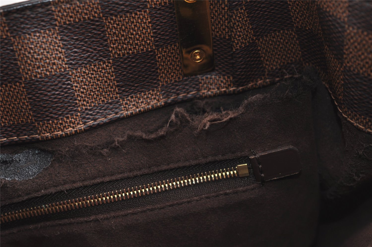 Authentic Louis Vuitton Damier Marylebone PM Shoulder Tote Bag N41215 LV 7633J