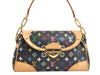 Auth Louis Vuitton Monogram Multicolor Beverly MM Black Hand Bag M40204 LV 7633K