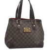 Authentic Louis Vuitton Damier Hampstead PM Shoulder Tote Bag N51205 LV 7634I