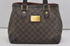 Authentic Louis Vuitton Damier Hampstead PM Shoulder Tote Bag N51205 LV 7634I