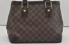 Authentic Louis Vuitton Damier Hampstead PM Shoulder Tote Bag N51205 LV 7634I