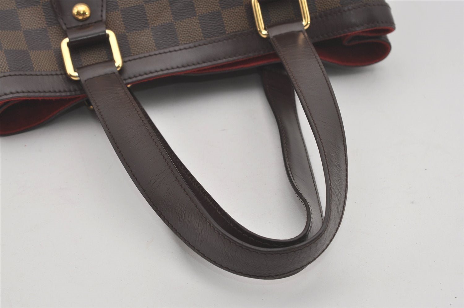 Authentic Louis Vuitton Damier Hampstead PM Shoulder Tote Bag N51205 LV 7634I