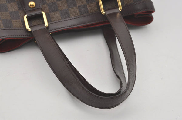 Authentic Louis Vuitton Damier Hampstead PM Shoulder Tote Bag N51205 LV 7634I