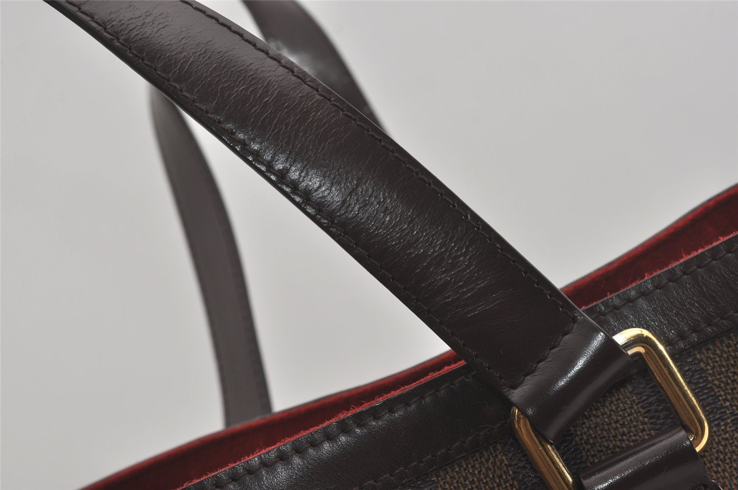 Authentic Louis Vuitton Damier Hampstead PM Shoulder Tote Bag N51205 LV 7634I