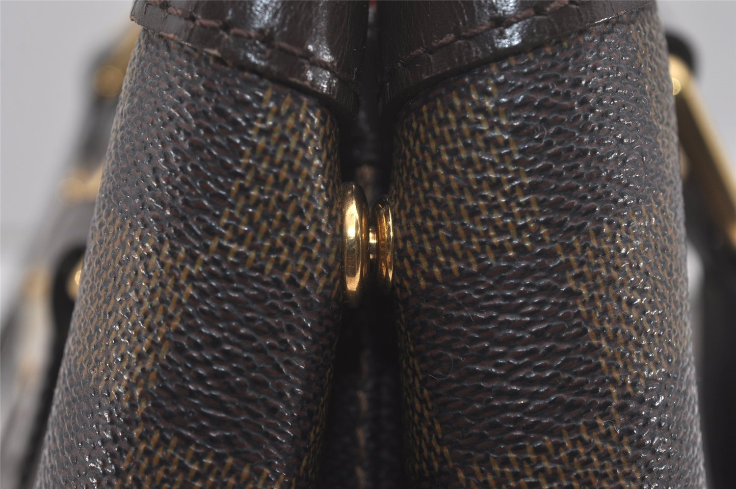 Authentic Louis Vuitton Damier Hampstead PM Shoulder Tote Bag N51205 LV 7634I