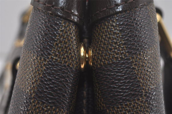 Authentic Louis Vuitton Damier Hampstead PM Shoulder Tote Bag N51205 LV 7634I