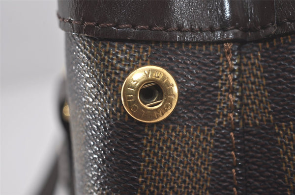 Authentic Louis Vuitton Damier Hampstead PM Shoulder Tote Bag N51205 LV 7634I