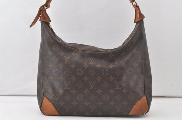 Authentic Louis Vuitton Monogram Boulogne 35 Shoulder Cross Bag M51260 LV 7634K