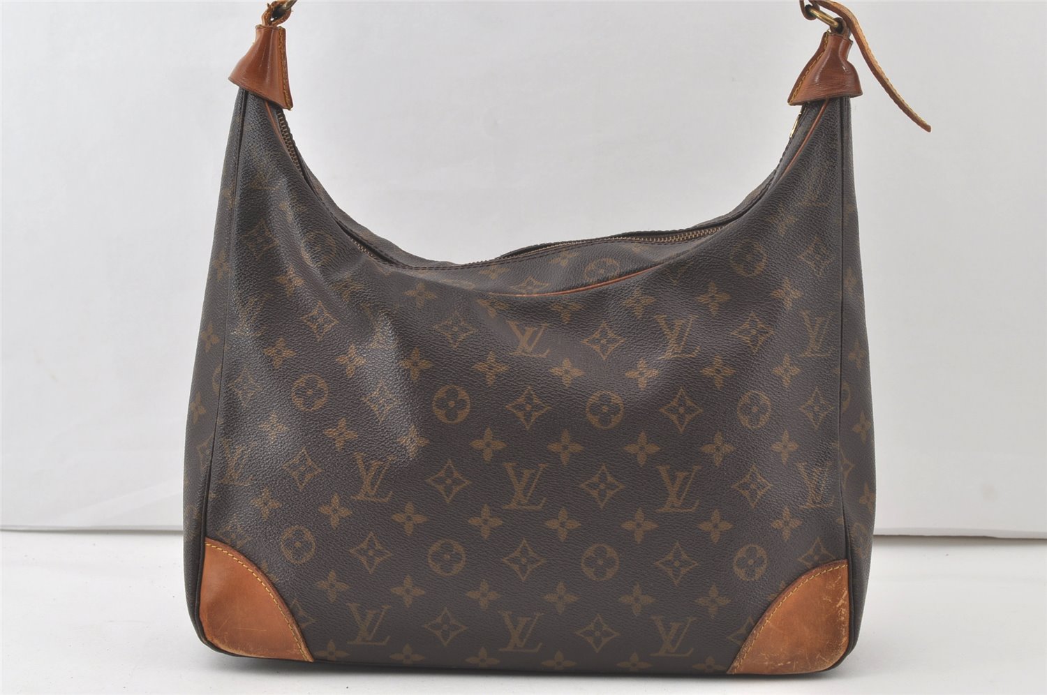 Authentic Louis Vuitton Monogram Boulogne 35 Shoulder Cross Bag M51260 LV 7634K