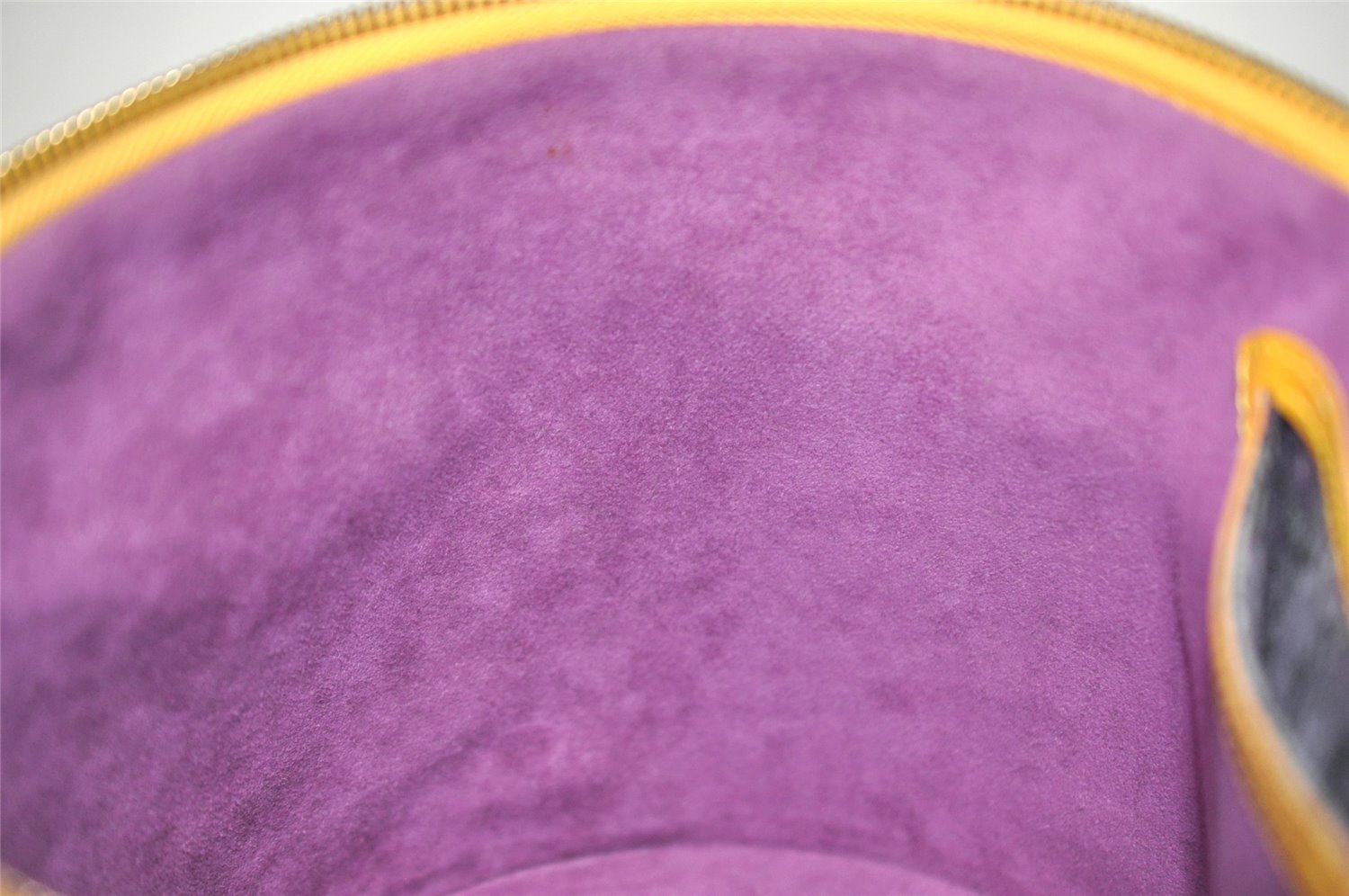 Authentic Louis Vuitton Epi Cannes Cosmetic Hand Bag Yellow M48039 LV 7635I