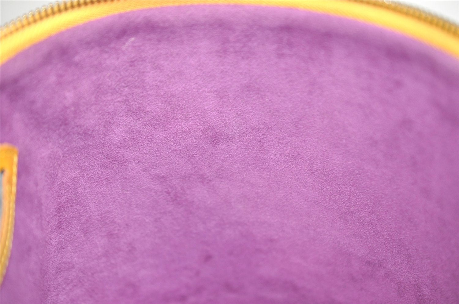 Authentic Louis Vuitton Epi Cannes Cosmetic Hand Bag Yellow M48039 LV 7635I