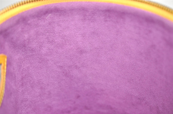 Authentic Louis Vuitton Epi Cannes Cosmetic Hand Bag Yellow M48039 LV 7635I