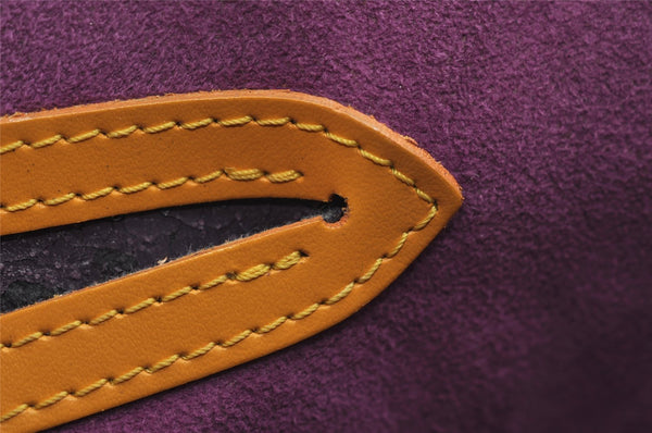 Authentic Louis Vuitton Epi Cannes Cosmetic Hand Bag Yellow M48039 LV 7635I