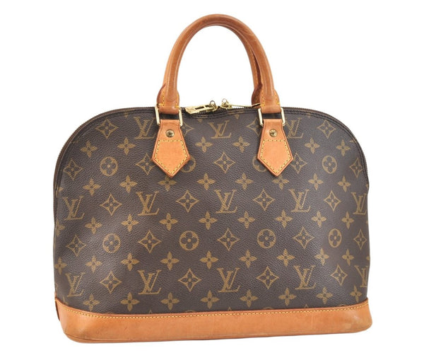 Authentic Louis Vuitton Monogram Alma Hand Bag Purse M51130 LV 7635K