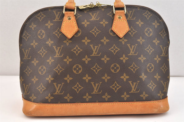 Authentic Louis Vuitton Monogram Alma Hand Bag Purse M51130 LV 7635K