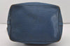 Authentic Louis Vuitton Epi Petit Noe Shoulder Drawstring Bag M44105 Blue 7636I