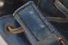 Authentic Louis Vuitton Epi Petit Noe Shoulder Drawstring Bag M44105 Blue 7636I