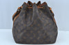 Authentic Louis Vuitton Monogram Petit Noe M42226 Shoulder Drawstring Bag 7637H