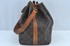 Authentic Louis Vuitton Monogram Petit Noe M42226 Shoulder Drawstring Bag 7637H