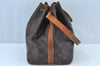Authentic Louis Vuitton Monogram Petit Noe M42226 Shoulder Drawstring Bag 7637H
