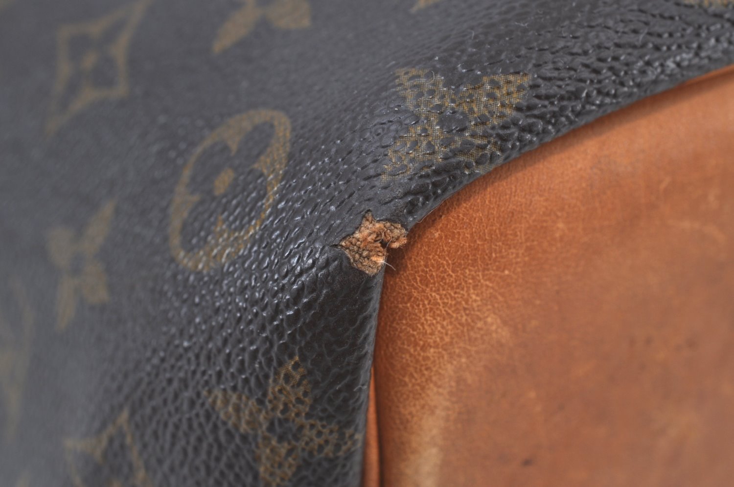 Authentic Louis Vuitton Monogram Petit Noe M42226 Shoulder Drawstring Bag 7637H