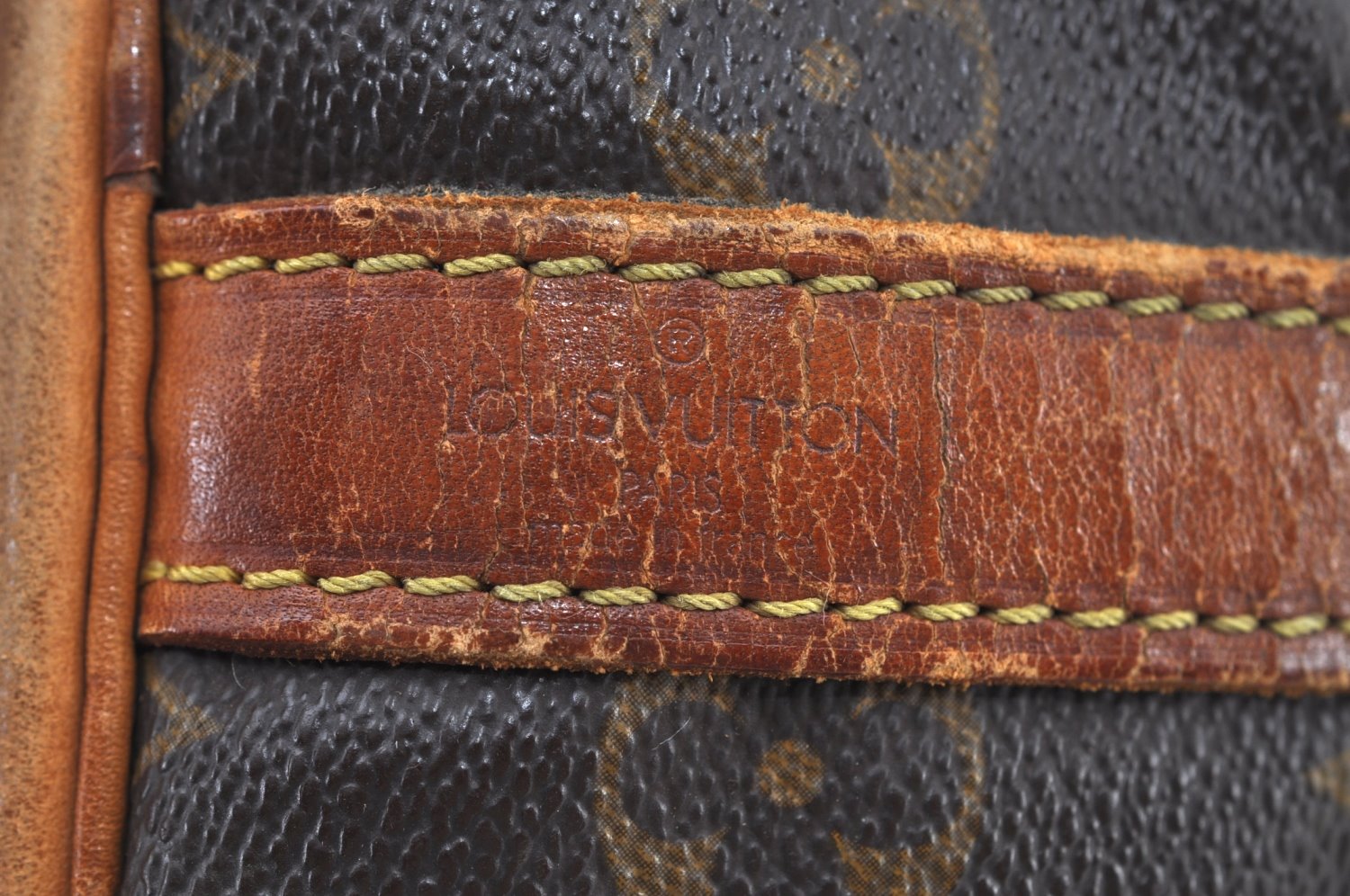 Authentic Louis Vuitton Monogram Petit Noe M42226 Shoulder Drawstring Bag 7637H