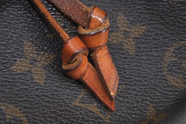 Authentic Louis Vuitton Monogram Petit Noe M42226 Shoulder Drawstring Bag 7637H