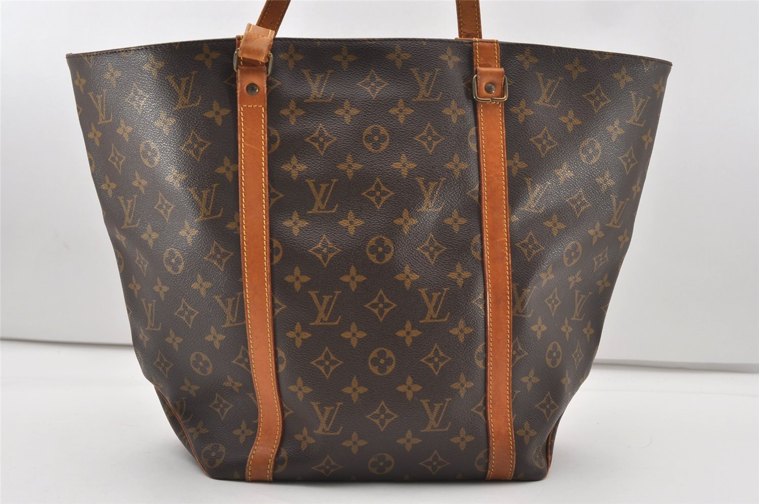 Authentic Louis Vuitton Monogram Sac Shopping PM Tote Bag M51108 LV Junk 7637J