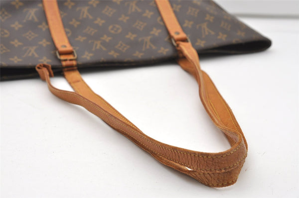 Authentic Louis Vuitton Monogram Sac Shopping PM Tote Bag M51108 LV Junk 7637J