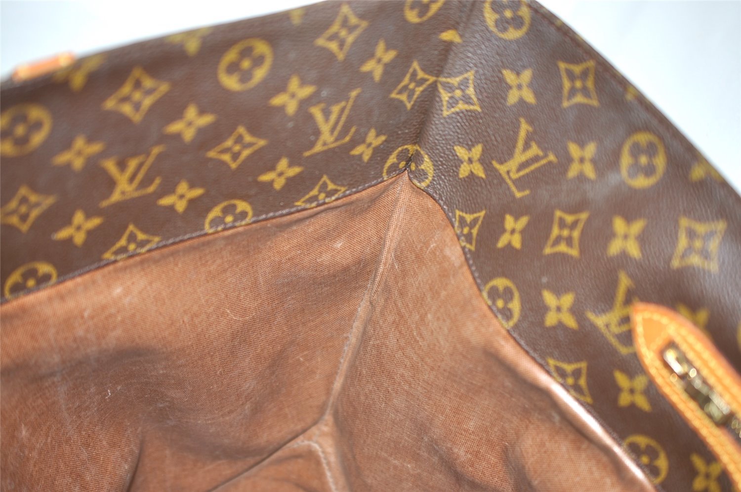 Authentic Louis Vuitton Monogram Sac Shopping PM Tote Bag M51108 LV Junk 7637J