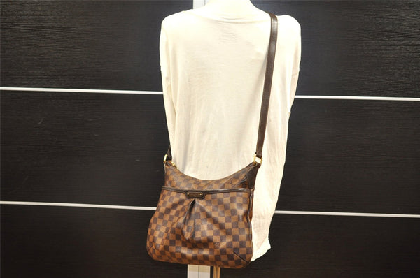 Authentic Louis Vuitton Damier Bloomsbury PM Shoulder Bag N42251 Junk LV 7638I