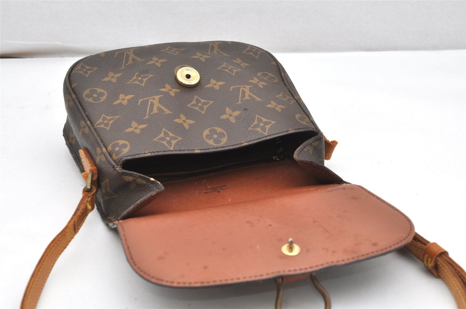 Authentic Louis Vuitton Monogram Saint Cloud MM M51243 Shoulder Bag Junk 7638K