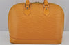 Authentic Louis Vuitton Epi Alma PM Hand Bag Yellow M52149 LV 7639J