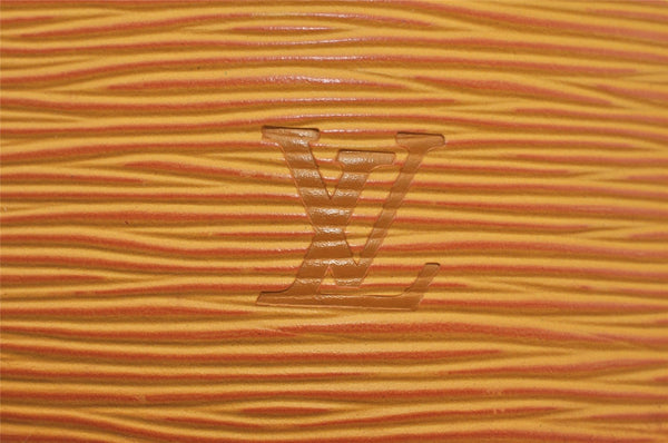 Authentic Louis Vuitton Epi Alma PM Hand Bag Yellow M52149 LV 7639J
