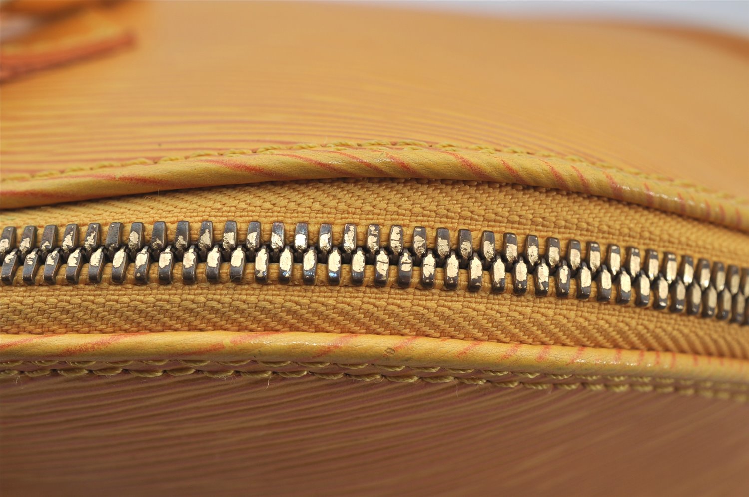 Authentic Louis Vuitton Epi Alma PM Hand Bag Yellow M52149 LV 7639J