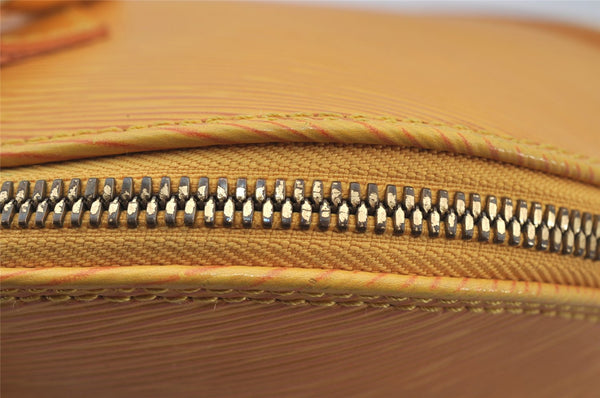 Authentic Louis Vuitton Epi Alma PM Hand Bag Yellow M52149 LV 7639J