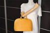 Authentic Louis Vuitton Epi Alma PM Hand Bag Yellow M52149 LV 7639J